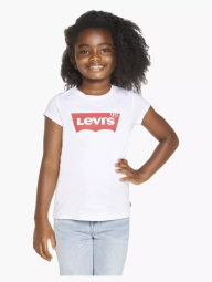 Детская футболка Levi's с логотипом 1160642497 (Белый 116-122) на рост 116-122 см