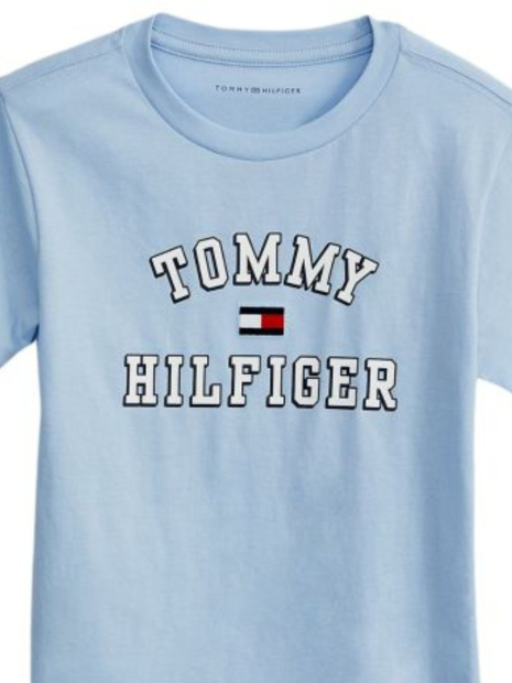 Детская футболка Tommy Hilfiger с логотипом 1159843016 (Голубой 6)