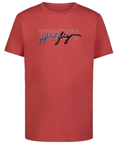 Детская футболка Tommy Hilfiger с логотипом 1159839541 (Розовый 6)
