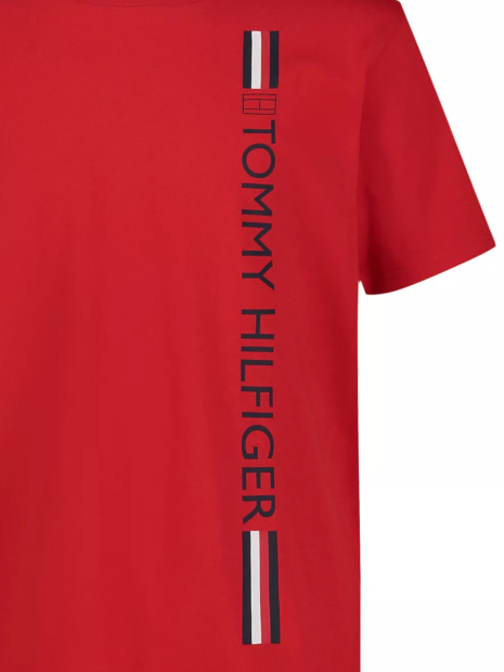 Дитяча футболка Tommy Hilfiger з логотипом 1159839792 (Червоний M)