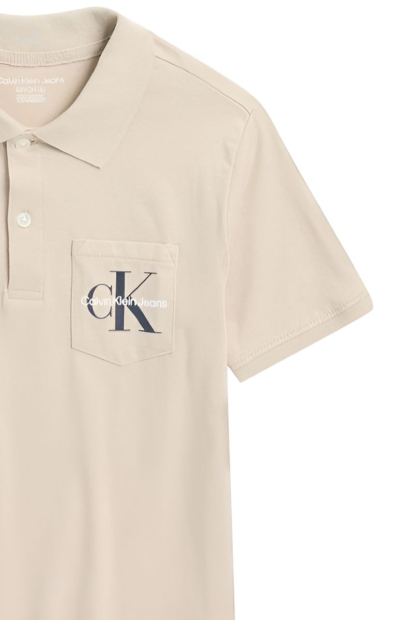 Футболка-поло Calvin Klein с логотипом 1159839984 (Бежевый XL)