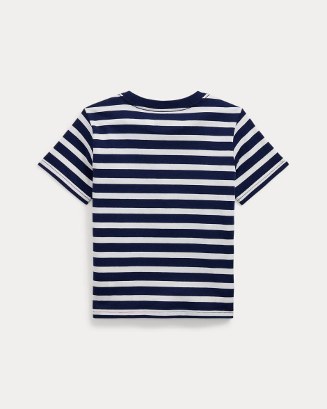 Футболка для детей Polo Ralph Lauren в полоску 1159840129 (Синий/Белый L)