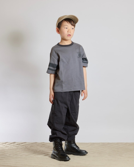 Дитяча футболка Uniqlo з принтом 1159841614 (Сірий 115-125)