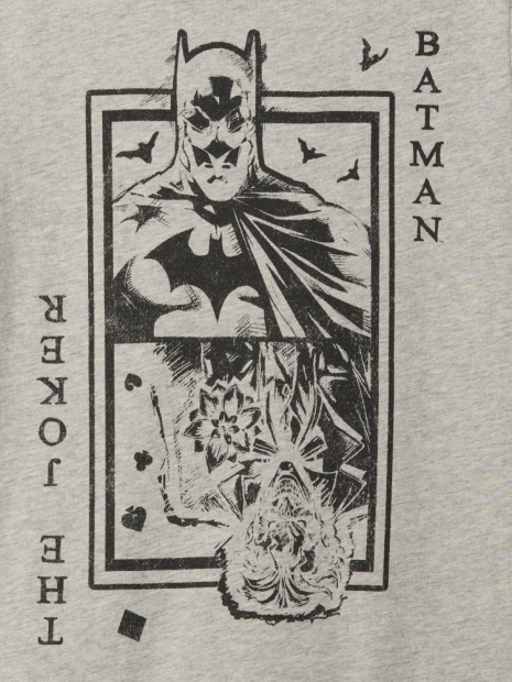 Детская футболка с принтом Batman GAP 1159841626 (Серый L)