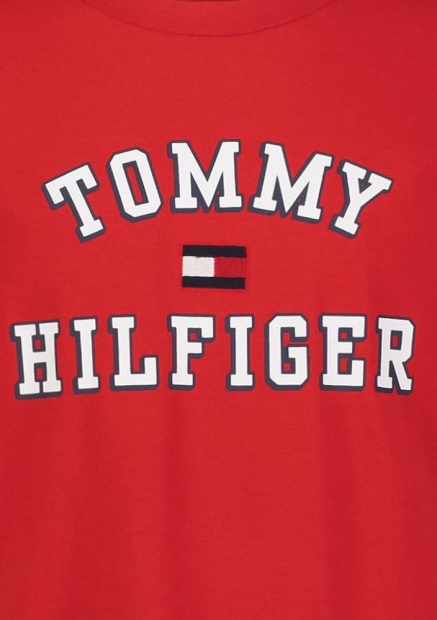 Детская футболка Tommy Hilfiger с логотипом 1159842755 (Красный S)