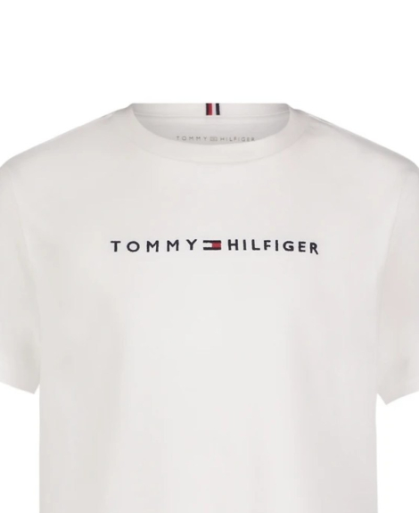 Детская футболка Tommy Hilfiger с вышитым логотипом 1159842775 (Белый 2T)