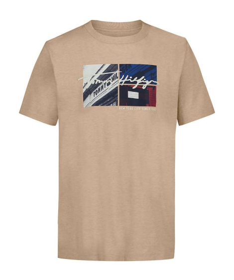 Детская футболка Tommy Hilfiger с логотипом 1159843031 (Бежевый M)