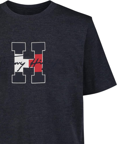 Детская футболка Tommy Hilfiger с логотипом 1159843038 (Синий 5)
