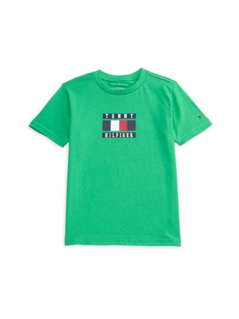 Детская футболка Tommy Hilfiger с логотипом 1159843071 (Зеленый 5)