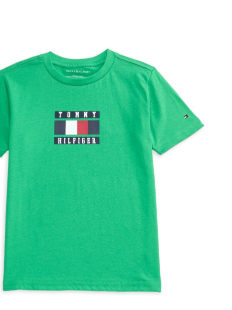 Детская футболка Tommy Hilfiger с логотипом 1159843071 (Зеленый 5)