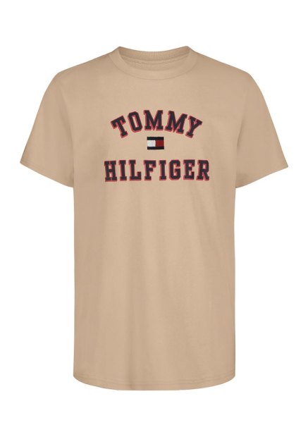 Подростковая футболка Tommy Hilfiger с логотипом 1159843128 (Бежевый S)