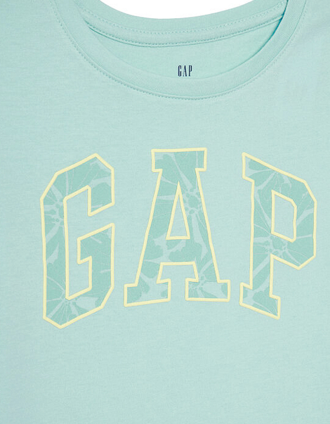Детская футболка GAP с логотипом 1159843510 (Бирюзовый S)
