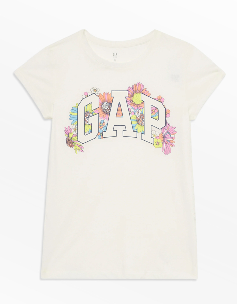 Дитяча футболка GAP з логотипом 1159843170 (Білий M)