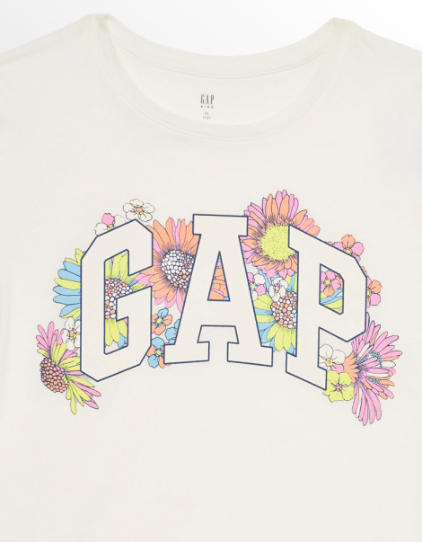 Дитяча футболка GAP з логотипом 1159843170 (Білий M)