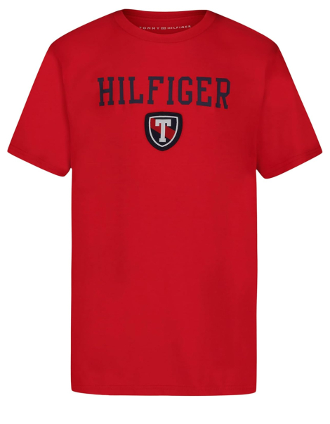 Подростковая футболка Tommy Hilfiger с вышитым логотипом 1159843967 (Красный L)