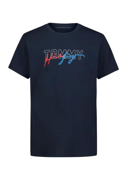 Дитяча футболка Tommy Hilfiger з логотипом 1159844036 (Синій 5)