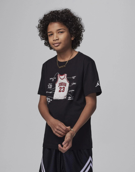 Детская футболка с принтом Nike Jordan 1159848609 (Черный M)
