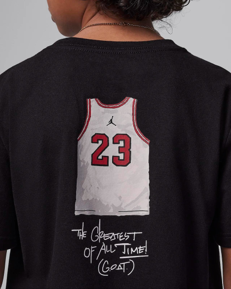 Детская футболка с принтом Nike Jordan 1159848609 (Черный M)