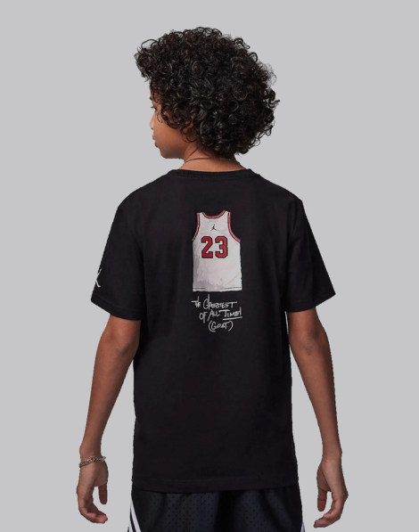 Детская футболка с принтом Nike Jordan 1159848609 (Черный M)