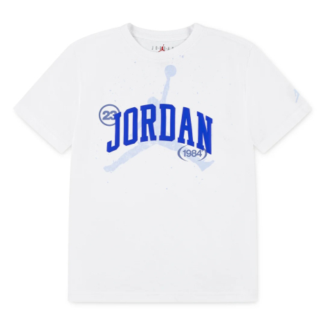 Дитяча футболка з принтом Nike Jordan 1159848613 (Білий/Блакитний XL)