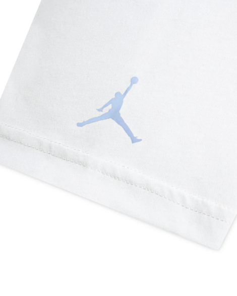 Дитяча футболка з принтом Nike Jordan 1159848613 (Білий/Блакитний XL)