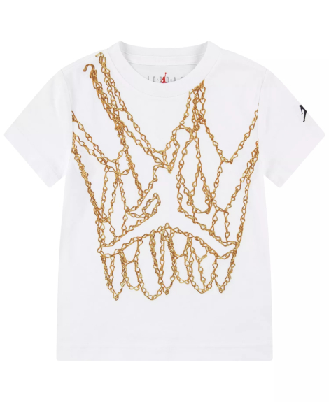 Детская футболка с принтом Nike Jordan 1159849219 (Белый XL)