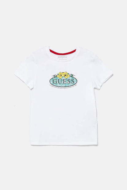 Детская футболка GUESS с логотипом 1159852314 (Белый 14) на рост 157-165 см