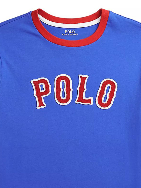 Футболка Polo Ralph Lauren з логотипом 1159853449 (Синій M) на зріст 140-149 см