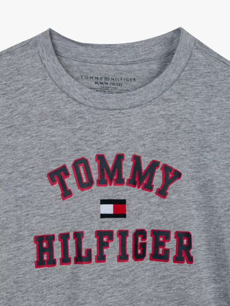 Детская футболка Tommy Hilfiger с логотипом 1159854354 (Серый 7) на рост 122 см