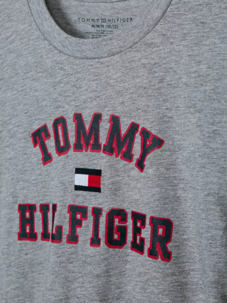 Детская футболка Tommy Hilfiger с логотипом 1159854354 (Серый 7) на рост 122 см