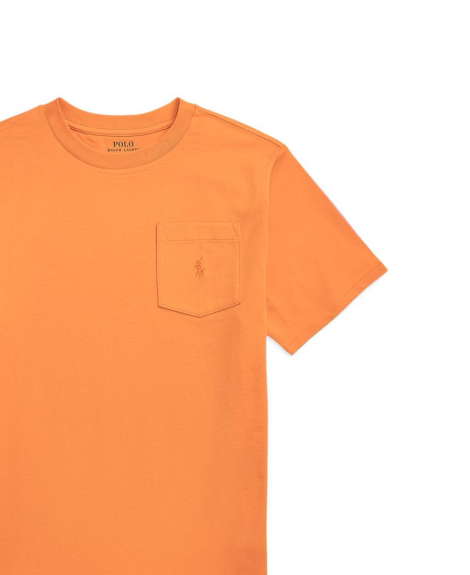 Футболка Polo Ralph Lauren з кишенею 1159854972 (Помаранчевий M) на зріст 140-149 см