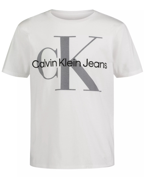 Базовая детская футболка Calvin Klein с логотипом 1159858994 (Белый S) на рост 119-135 см