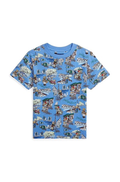 Футболка для дитини Polo Ralph Lauren з логотипом 1159860056 (Синій 7) на зріст 124-134 см