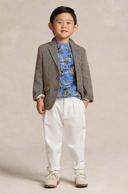 Футболка для дитини Polo Ralph Lauren з логотипом 1159860056 (Синій 7) на зріст 124-134 см