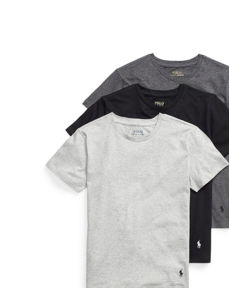 Набор детских футболок Polo Ralph Lauren 3 шт 1159860440 (Черный/Серый XL) на рост 163-174 см
