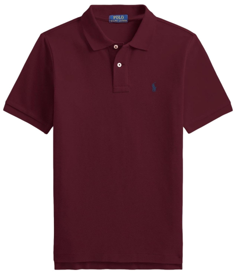Детское поло Polo Ralph Lauren с логотипом 1159860983 (Бордовый 5) на рост 109-116 см