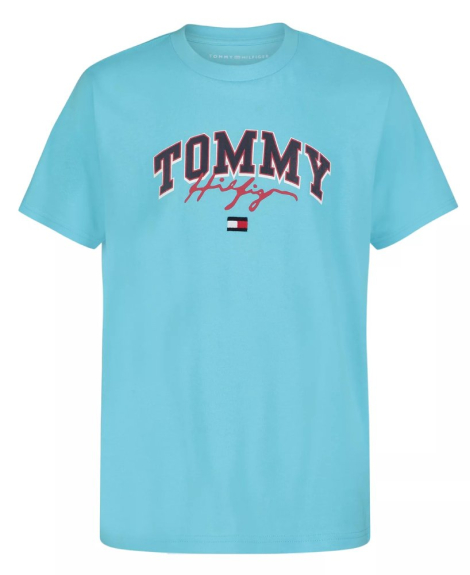 Детская футболка Tommy Hilfiger с логотипом 1159863425 (Голубой 6) на рост 117 см