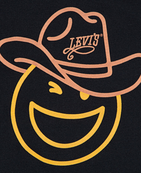 Детская футболка Levi's с логотипом и принтом 1159864135 (Черный 98-104) на рост 98-104 см