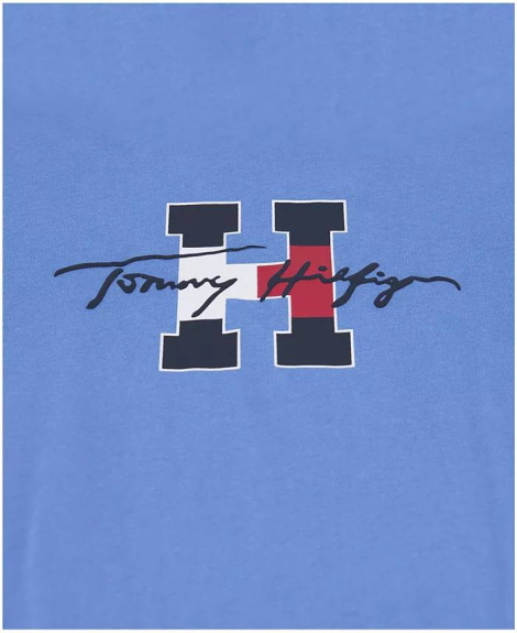 Детская футболка Tommy Hilfiger с логотипом 1159865122 (Синий L) на рост 165-175 см