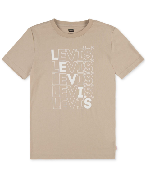 Детская футболка Levi's с логотипом 1159865184 (Бежевый 98-104) на рост 98-104 см