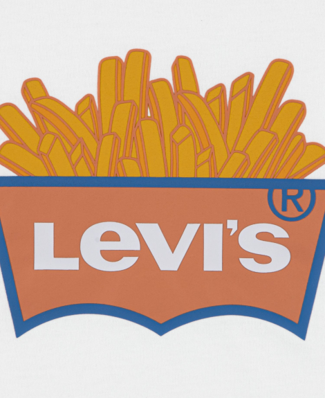 Детская футболка Levi's с принтом 1159865288 (Белый 4) на рост 98-104 см