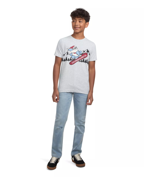 Дитяча футболка Levi's з принтом 1159997407 (Сірий 132-147) на зріст 132-147 см