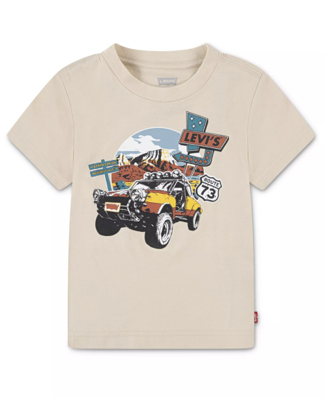 Футболка Levi's з принтом 1160293300 (Бежевий 4T) на зріст 98-104 см
