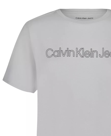Детская футболка Calvin Klein с логотипом 1160412282 (Серый M) на рост 135-150 см