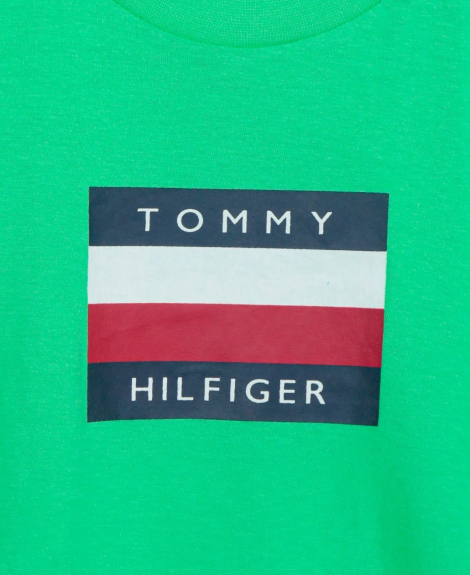 Детская футболка Tommy Hilfiger с логотипом 1160560938 (Зеленый 3) на рост 99 см