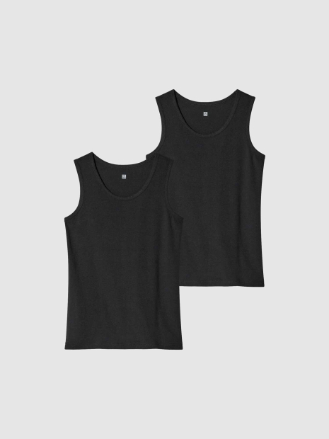 Набір дитячих маєк Uniqlo 2 шт 1160631322 (Чорний 11-12) на зріст 145-155 см