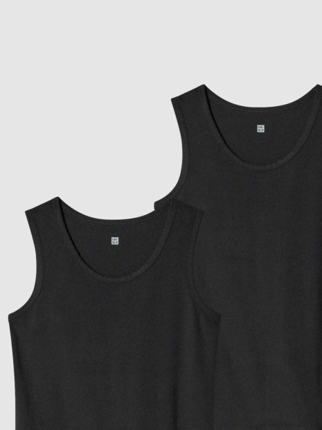 Набір дитячих маєк Uniqlo 2 шт 1160631322 (Чорний 11-12) на зріст 145-155 см