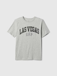 Детская футболка GAP с принтом 1159839490 (Серый L)