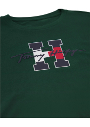 Дитяча футболка Tommy Hilfiger з логотипом 1159839808 (Зелений XL)