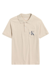 Футболка-поло Calvin Klein с логотипом 1159839984 (Бежевый XL)